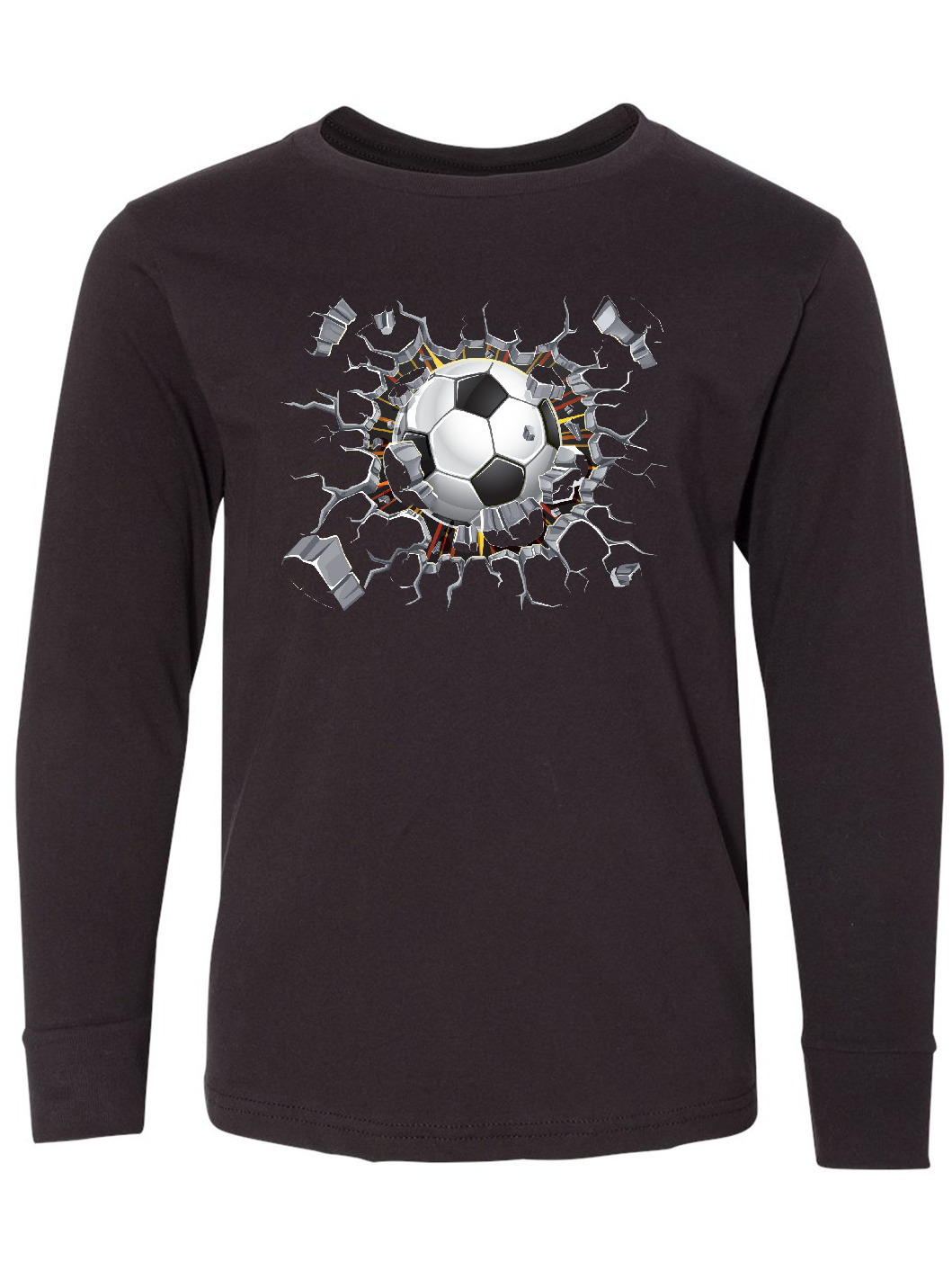 Inktastic Soccer Breakthrough Long Sleeve Youth T-Shirt